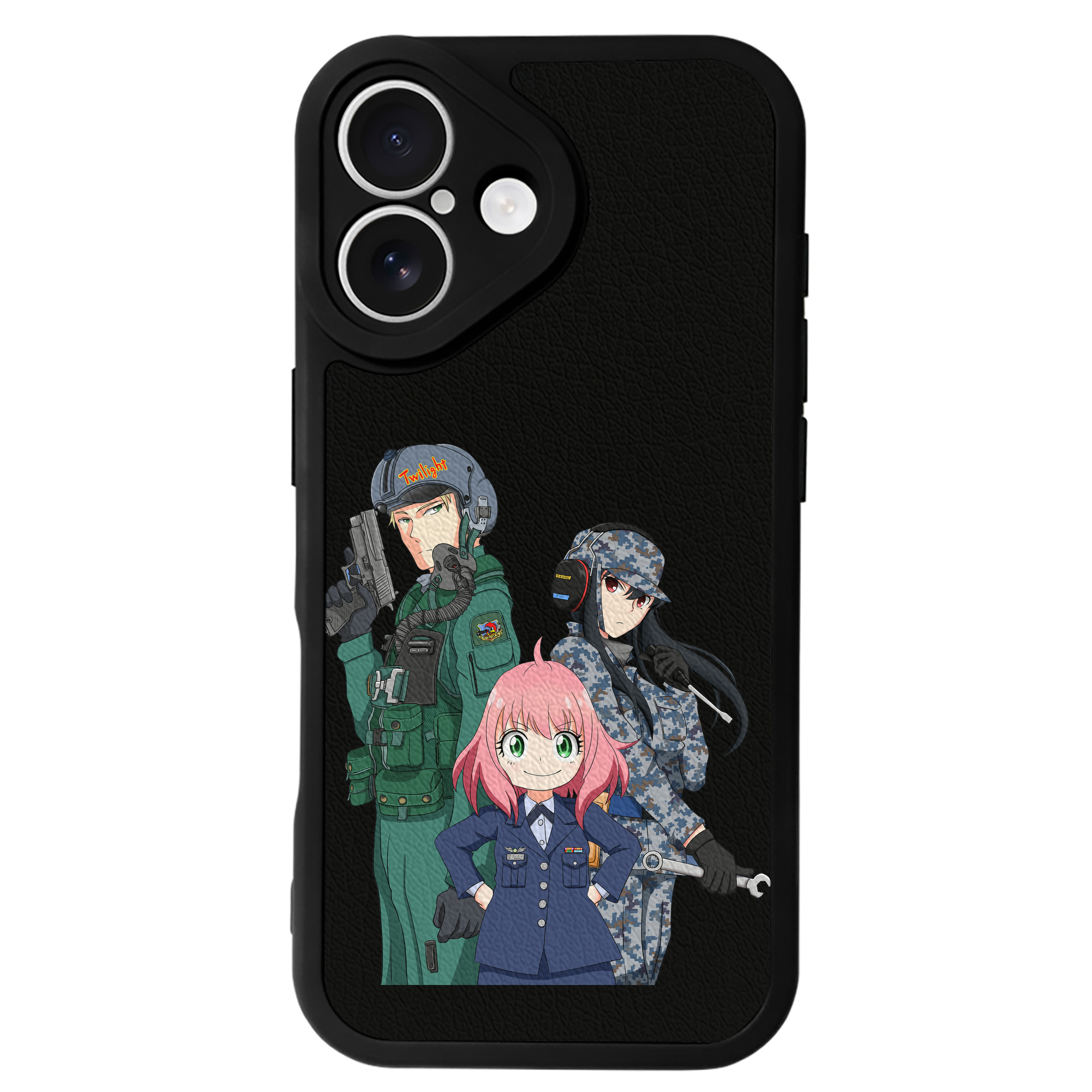 （画像用） SPY×FAMILY间谍家家酒 【iPhone 16シリーズ対応】シリコンスマホケース（レザー調） 材質：シリコン